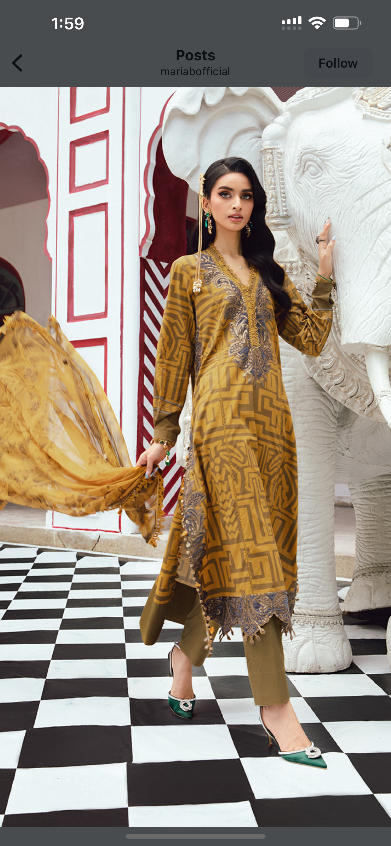 Maria b lawn stiched new article