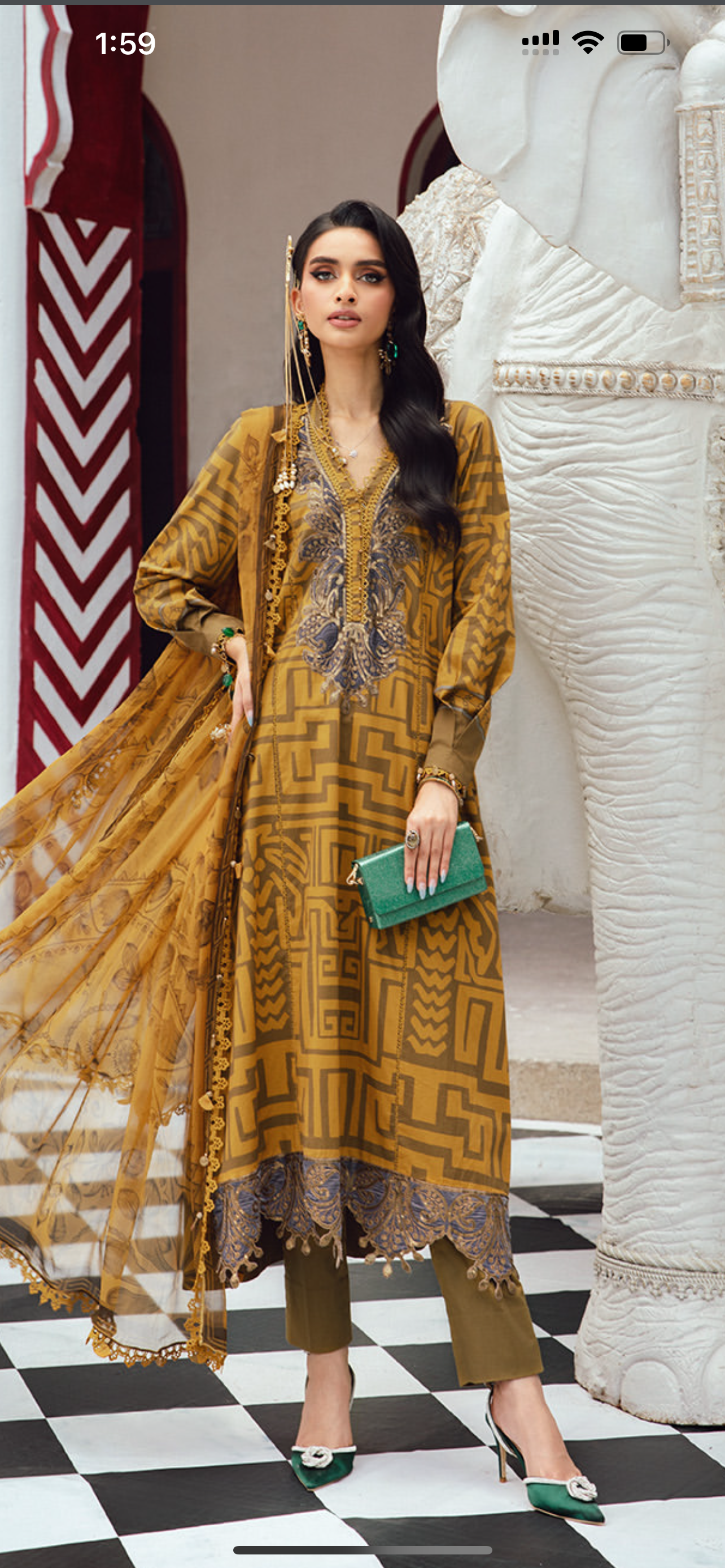 Maria b lawn stiched new article