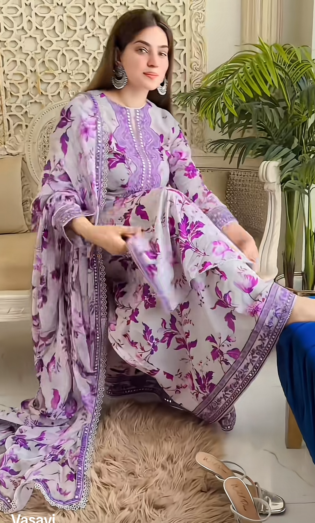 Anelas collection master replica stiched 3 pc lawn