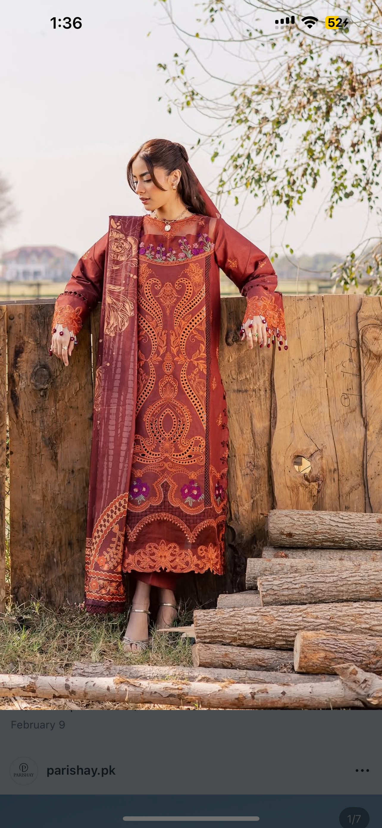 Parishay brand lawn stiched orignal
