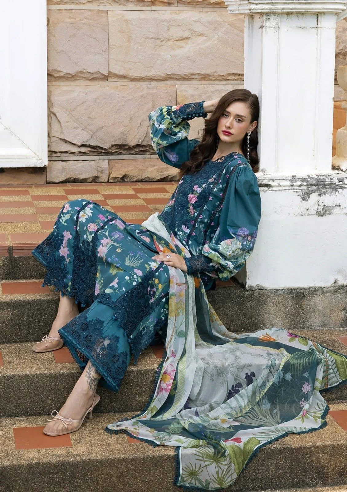 Elaf brand stiched lawn master copy