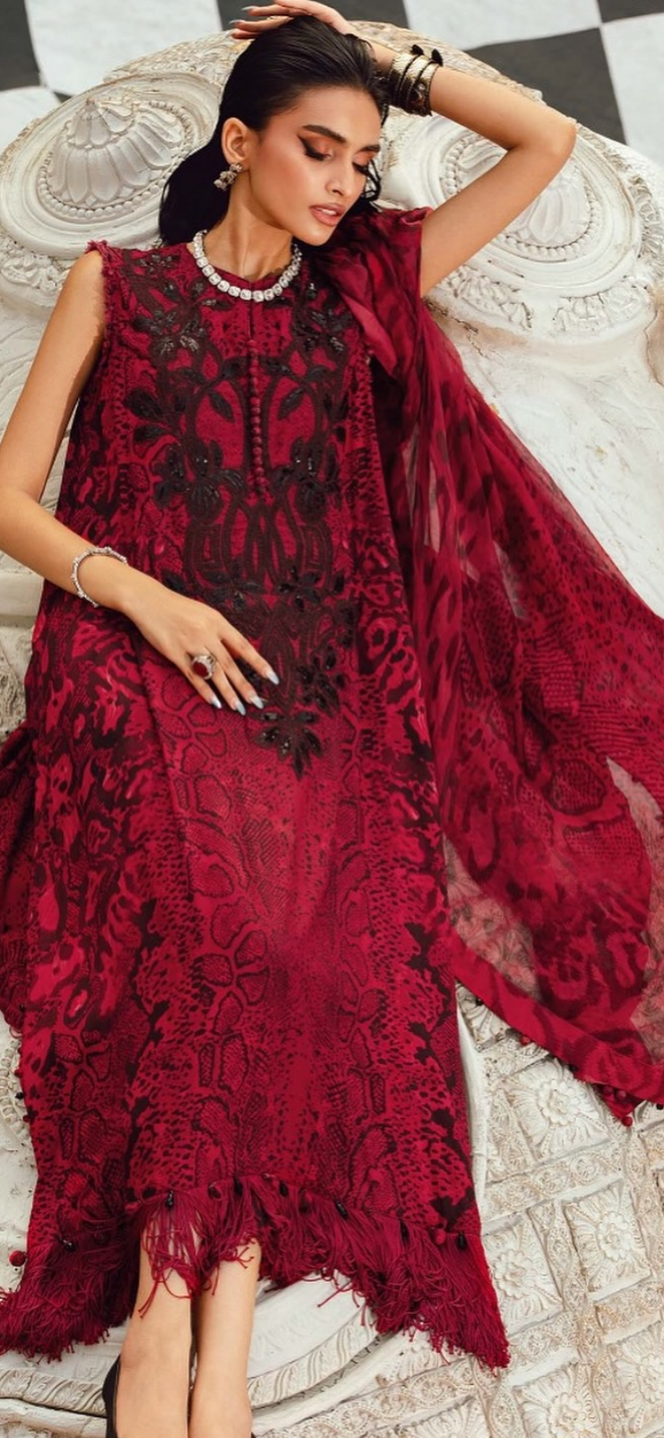 (UNSTITCHED) Maria B Silk