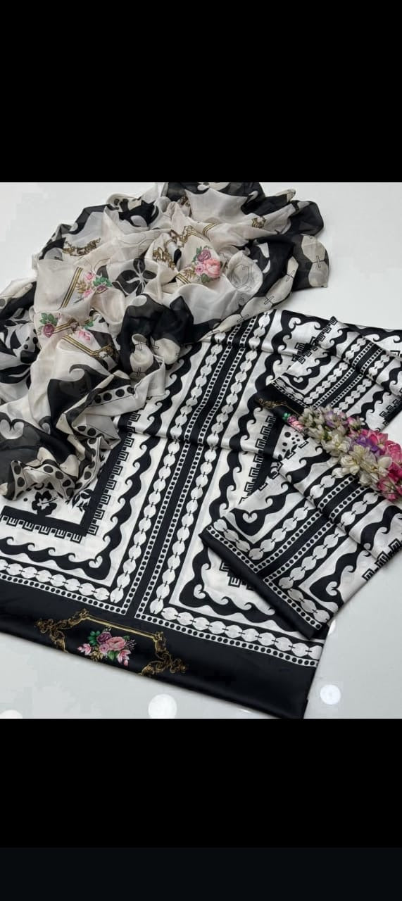 Lulusar silk 3 pc stiched
