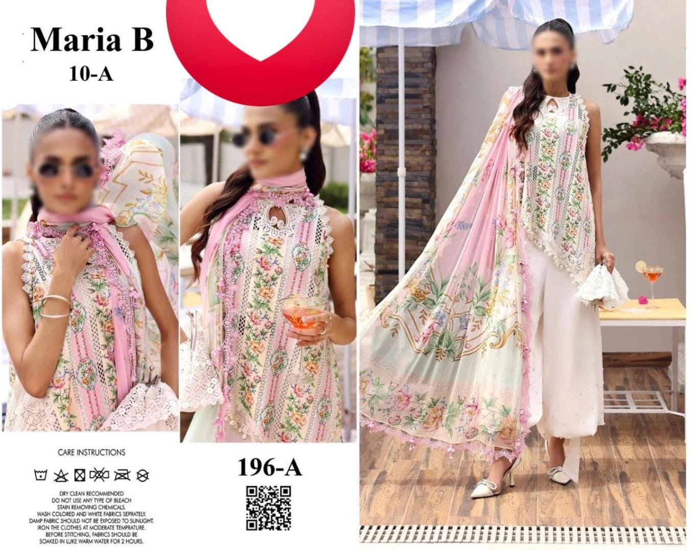Maria b stiched lawn new design master replica