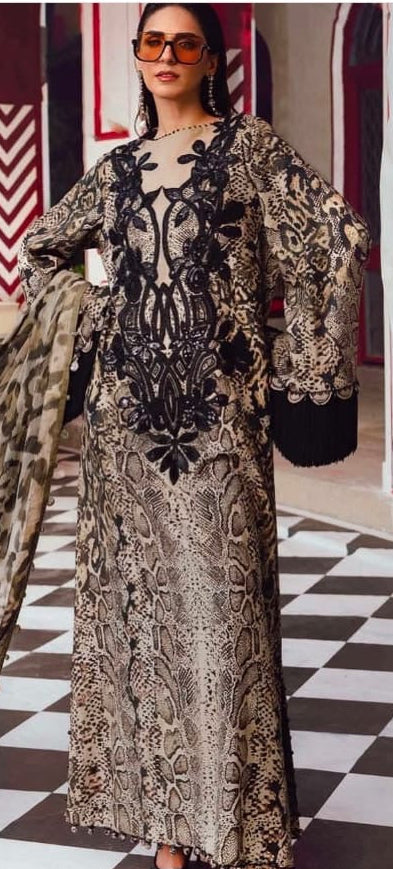 Maria b silk fabric