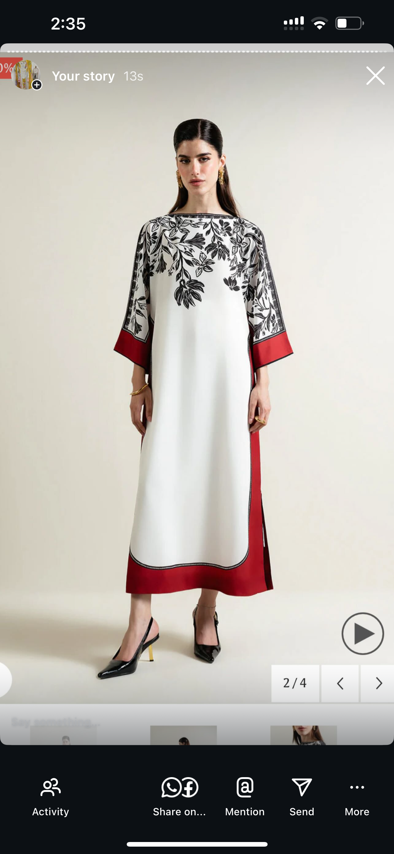 Cordsets stiched kaftan
