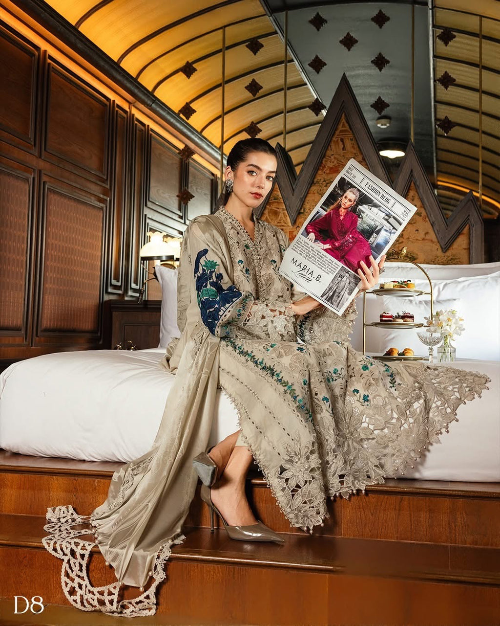 Maria b stiched luxury lawn master copy