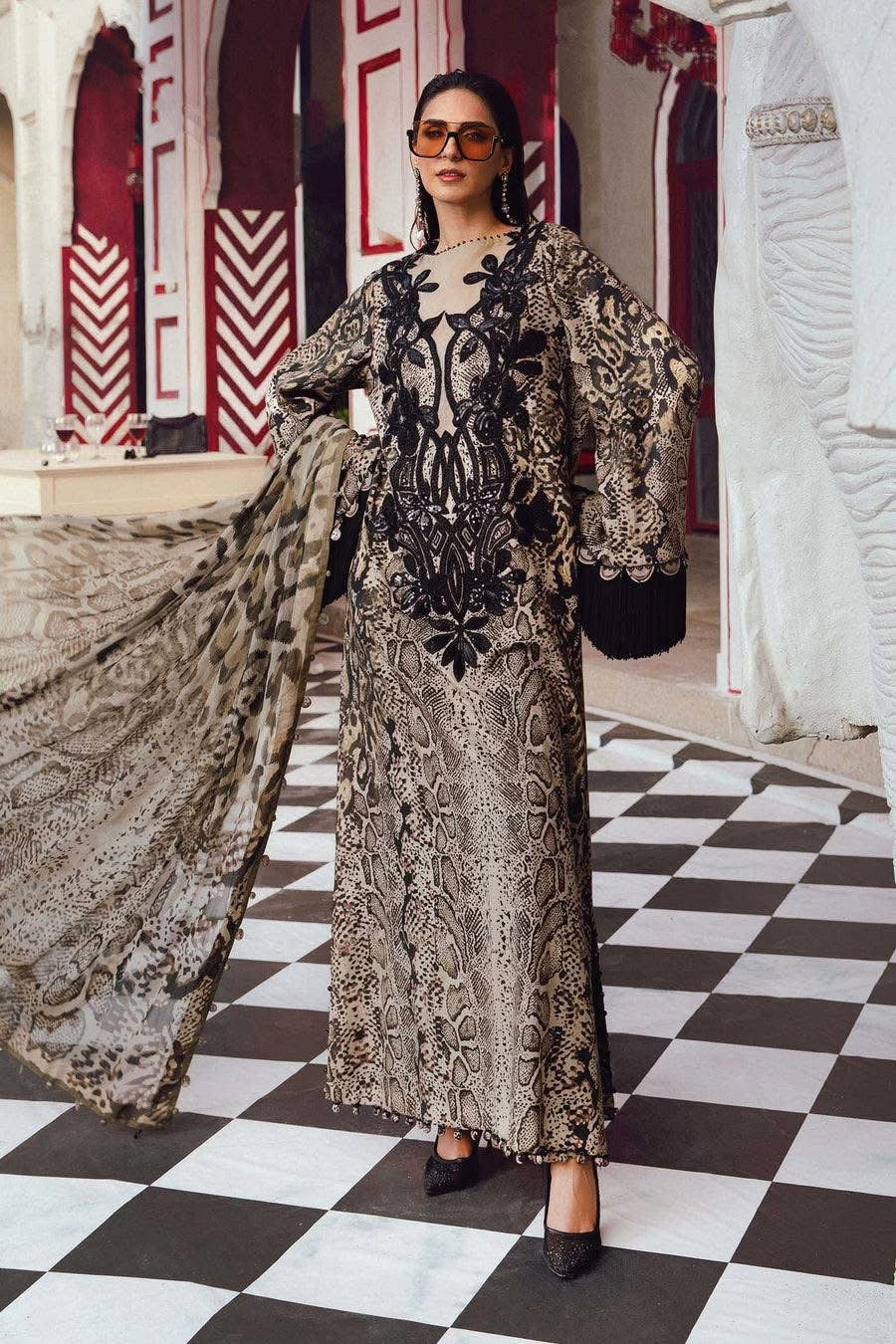 (UNSTITCHED) Maria B Silk