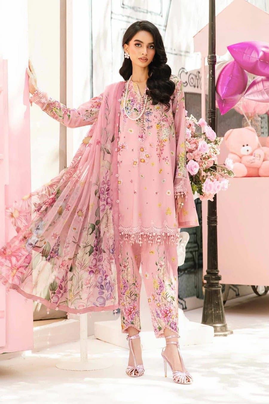 Maria b lawn stiched