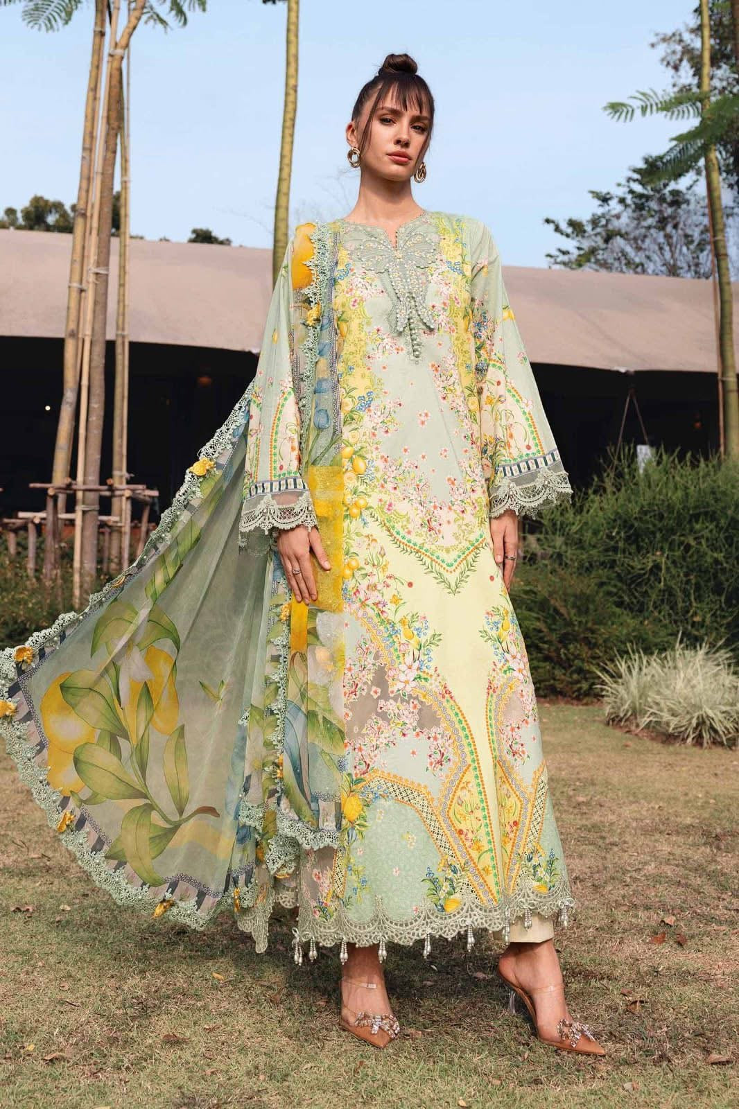 Maria.b stiched lawn 3 pc master copy