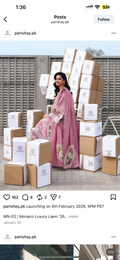 Parishay brand orignal stiched luxury lawn